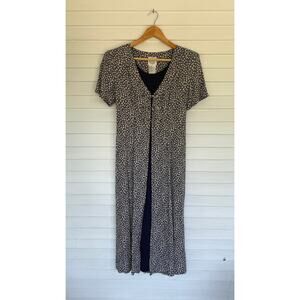 Vintage TR Bentley Peek-a-Boo Tie Back Floral Dress (M)